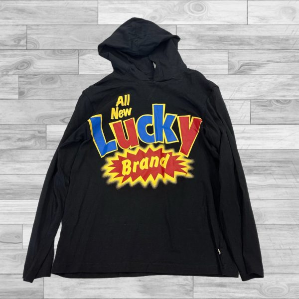 Sweatshirt Hoodie By Lucky Brand In Black, Size: M Online Sale