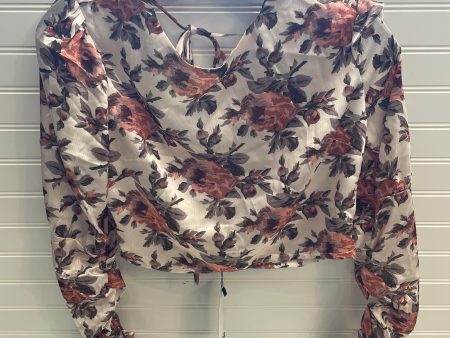 Top 2pc Long Sleeve By Boohoo Boutique In Floral Print, Size: 8 Cheap