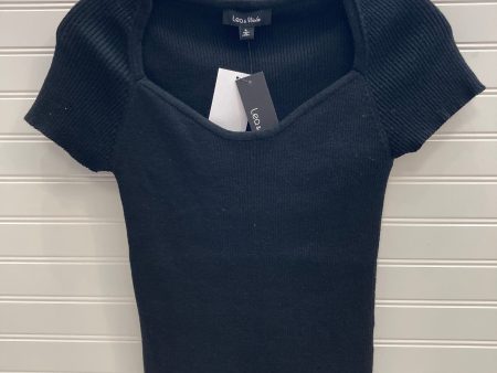 Black Top Short Sleeve Lea & Viola, Size L Sale