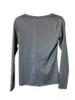 Athletic Top Long Sleeve Crewneck By Under Armour In Grey, Size: Xs For Cheap