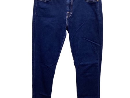 Jeans Skinny By 7 For All Mankind In Blue Denim, Size: 10 Hot on Sale