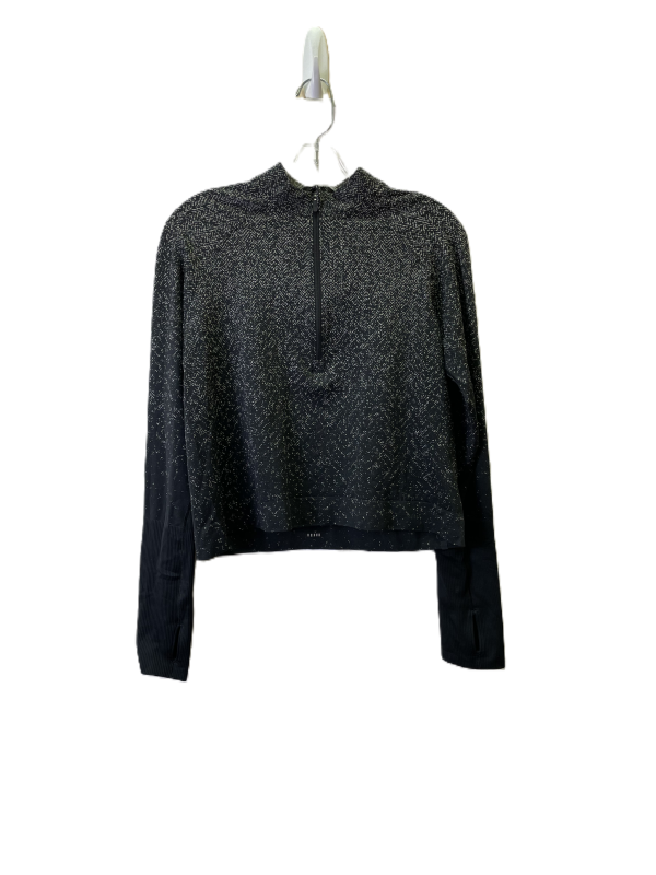 Athletic Top Long Sleeve Collar By Lululemon In Black, Size: M on Sale