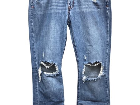 Jeans Flared By Abercrombie And Fitch In Blue Denim, Size: 8 Online Sale