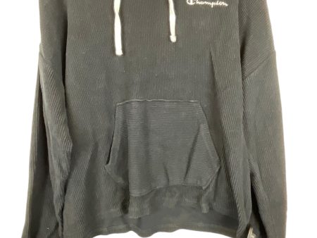 Sweatshirt Hoodie By Champion In Black, Size: Xl For Discount