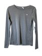 Athletic Top Long Sleeve Crewneck By Under Armour In Grey, Size: Xs For Cheap