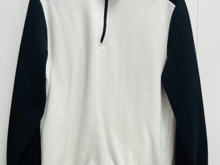 Sweatshirt Collar By Calvin Klein In Black & White, Size: M Cheap